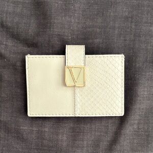 Victorias Secret Cream Textured Card Holder